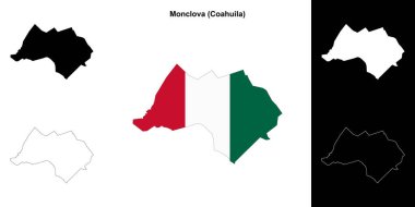 Monclova Belediyesi (Coahuila) ana hat haritası seti