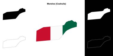 Morelos belediyesi (Coahuila) dış hat haritası seti