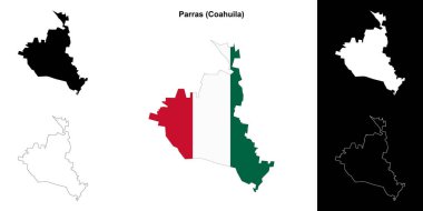 Parras belediyesi (Coahuila) ana hat haritası seti