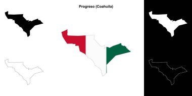 Progreso belediyesi (Coahuila) ana hat haritası seti