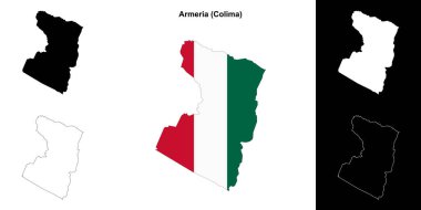 Armerya belediyesi (Colima) ana hat haritası seti
