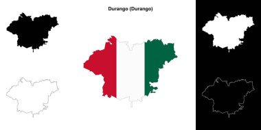 Durango belediyesi (Durango) ana hat haritası seti