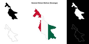General Simon Bolivar belediyesi (Durango) ana hat haritası belirlendi