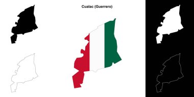 Cualac belediyesi (Guerrero) ana hat haritası belirlendi