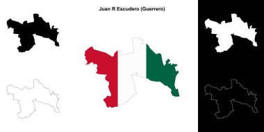 Juan R Escudero belediyesi (Guerrero) ana hat haritası belirlendi