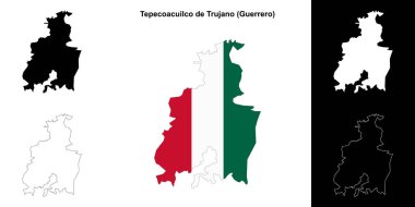Tepecoacuilco de Trujano belediyesi (Guerrero) ana hat haritası seti