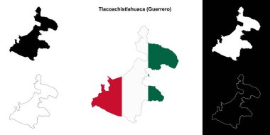 Tlacoachistlahuaca belediyesi (Guerrero) ana hat haritası seti