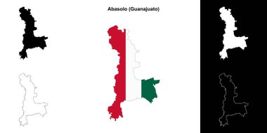 Abasolo belediyesi (Gunajuato) ana hat haritası seti