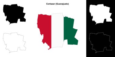 Cortazar Belediyesi (Gunajuato) ana hat haritası seti