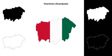 Huanimaro belediyesi (Gunajuato) ana hat haritası ayarlandı