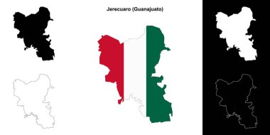 Jerecuaro belediyesi (Gunajuato) ana hat haritası ayarlandı