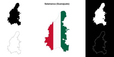 Salamanca belediyesi (Gunajuato) ana hat haritası seti