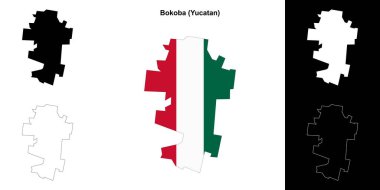 Bokoba belediyesi (Yucatan) ana hat haritası seti