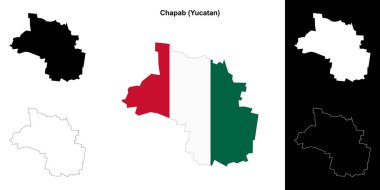 Chapab Belediyesi (Yucatan) ana hat haritası seti