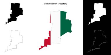 Chikindzonot Belediyesi (Yucatan) ana hat haritası seti