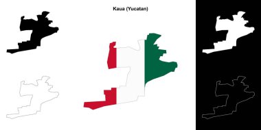 Kaua belediyesi (Yucatan) ana hat haritası seti