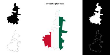 Mococha Belediyesi (Yucatan) ana hat haritası seti