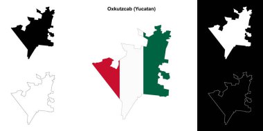 Oxkutzcab belediyesi (Yucatan) ana hat haritası seti