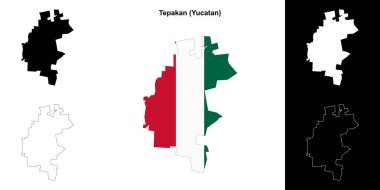 Tepakan Belediyesi (Yucatan) ana hat haritası seti