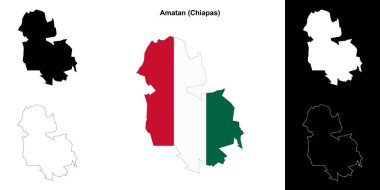 Amatan belediyesi (Chiapas) ana hat haritası seti