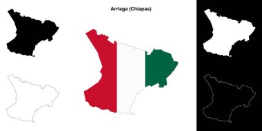 Arriaga belediyesi (Chiapas) ana hat haritası seti