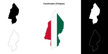 Cacahoatan belediyesi (Chiapas) ana hat haritası seti