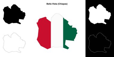 Bella Vista belediyesi (Chiapas) ana hat haritası seti