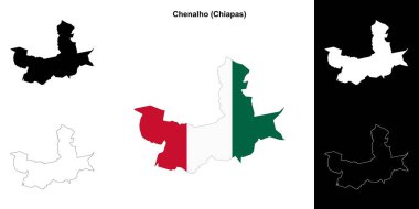 Chenalho belediyesi (Chiapas) ana hat haritası seti