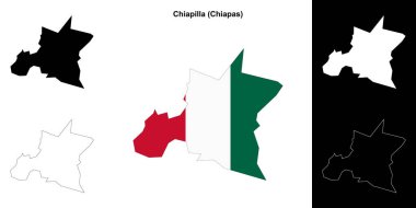Chiapilla Belediyesi (Chiapas) ana hat haritası seti