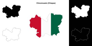 Chicomuselo belediyesi (Chiapas) ana hat haritası seti