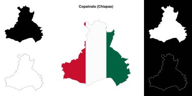Copainala belediyesi (Chiapas) ana hat haritası seti