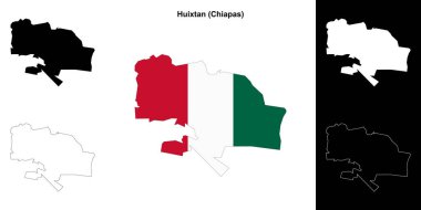 Huixtan belediyesi (Chiapas) ana hat haritası seti