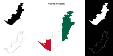 Huixtla belediyesi (Chiapas) ana hat haritası seti