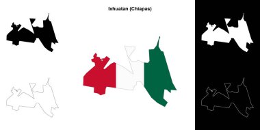 Ixhuatan belediyesi (Chiapas) ana hat haritası seti