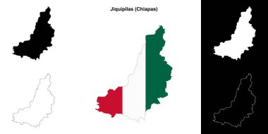 Jiquipilas belediyesi (Chiapas) ana hat haritası seti