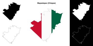 Mapastepec belediyesi (Chiapas) ana hat haritası seti