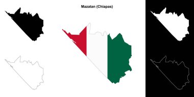 Mazatan belediyesi (Chiapas) ana hat haritası seti