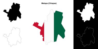 Metapa belediyesi (Chiapas) ana hat haritası seti