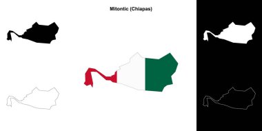 Mitontik belediye (Chiapas) ana hat haritası seti