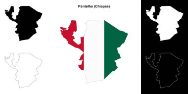 Pantelho belediyesi (Chiapas) ana hat haritası seti
