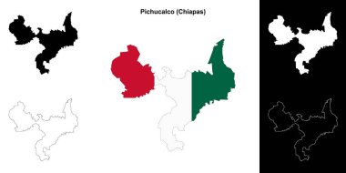 Pichucalco belediyesi (Chiapas) ana hat haritası seti
