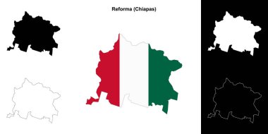 Reforma belediyesi (Chiapas) ana hat haritası seti