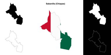 Sabanilla belediyesi (Chiapas) ana hat haritası seti