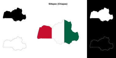 Siltepec belediyesi (Chiapas) ana hat haritası seti