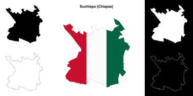 Suchiapa belediyesi (Chiapas) ana hat haritası ayarlandı
