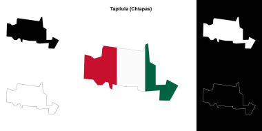 Tapilula belediyesi (Chiapas) ana hat haritası seti