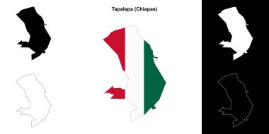 Tapalapa belediyesi (Chiapas) ana hat haritası seti