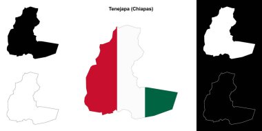 Tenejapa belediyesi (Chiapas) ana hat haritası seti
