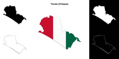 Tonala belediyesi (Chiapas) ana hat haritası seti