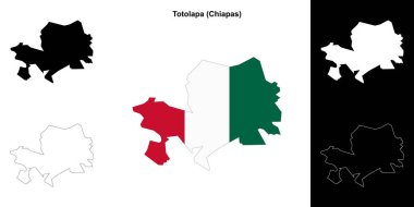 Totolapa belediyesi (Chiapas) ana hat haritası seti